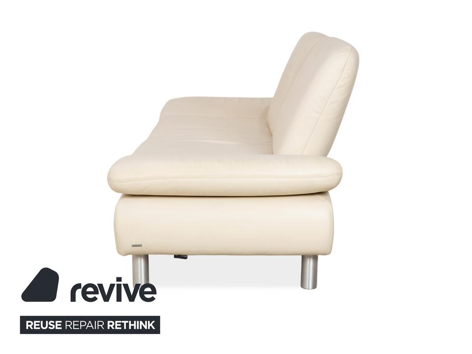 Koinor Rivoli Leder Dreisitzer Creme manuelle Funktion Sofa Couch – Bild 13