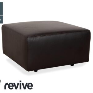 Ewald Schillig Leder Hocker Braun