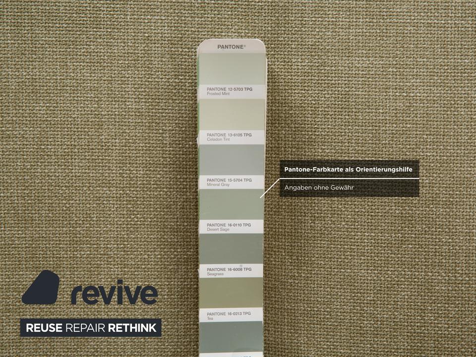 Ligne Roset Multy Dreisitzer Stoff Hellgrün Beige manuelle ✨ – Bild 8