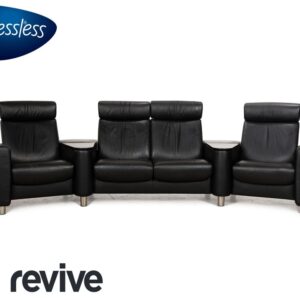 Stressless Arion Leder Viersitzer Schwarz manuelle Funktion ✨