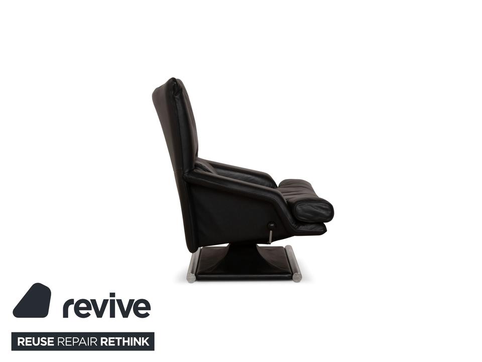 Rolf Benz 6500 Leder Sessel Schwarz manuelle Funktion ✨ – Bild 7