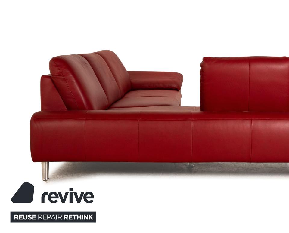 Willi Schillig Loop Leder Ecksofa Rot manuelle Funktion ✨ – Bild 11