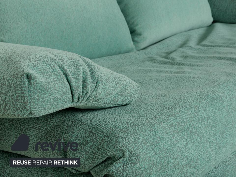 Ligne Roset Multy Stoff Dreisitzer Türkis Grün Sofa Couch ✨ – Bild 8