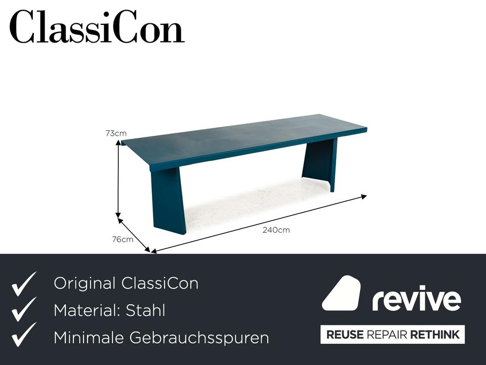 Classicon Palas Stahl Esstisch Blau 240 x 73 x 76 cm – Bild 2