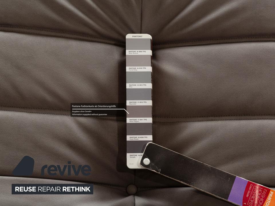 Ligne Roset Togo Textilleder Vegan Sessel Grau Neubezug ✨ – Bild 5