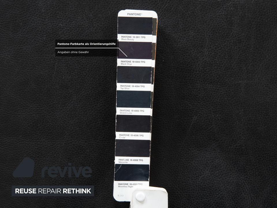 Rolf Benz 6500 Leder Hocker Schwarz – Bild 6