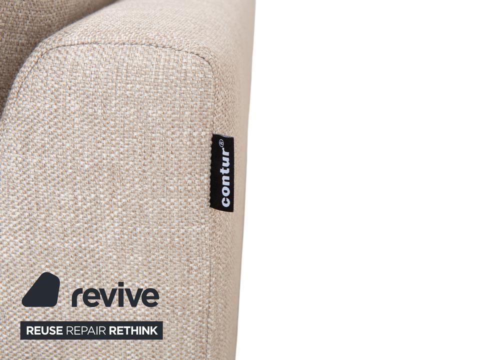 Contur Enna Stoff Ecksofa Beige Sofa Couch – Bild 6