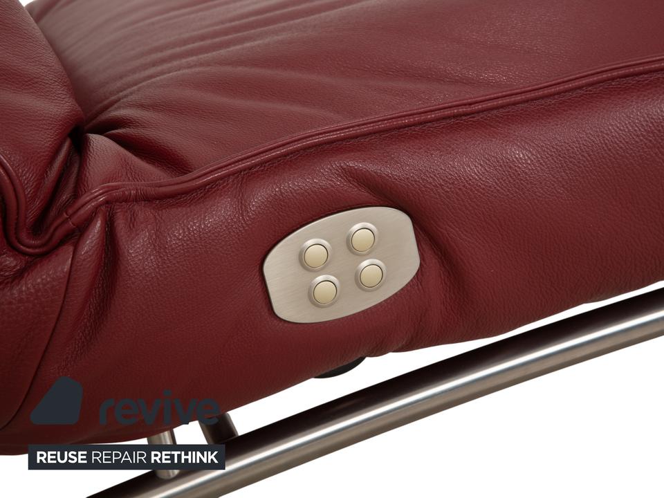 Koinor Jonas Leder Liege Rot elektrische Funktion Akku – Bild 6