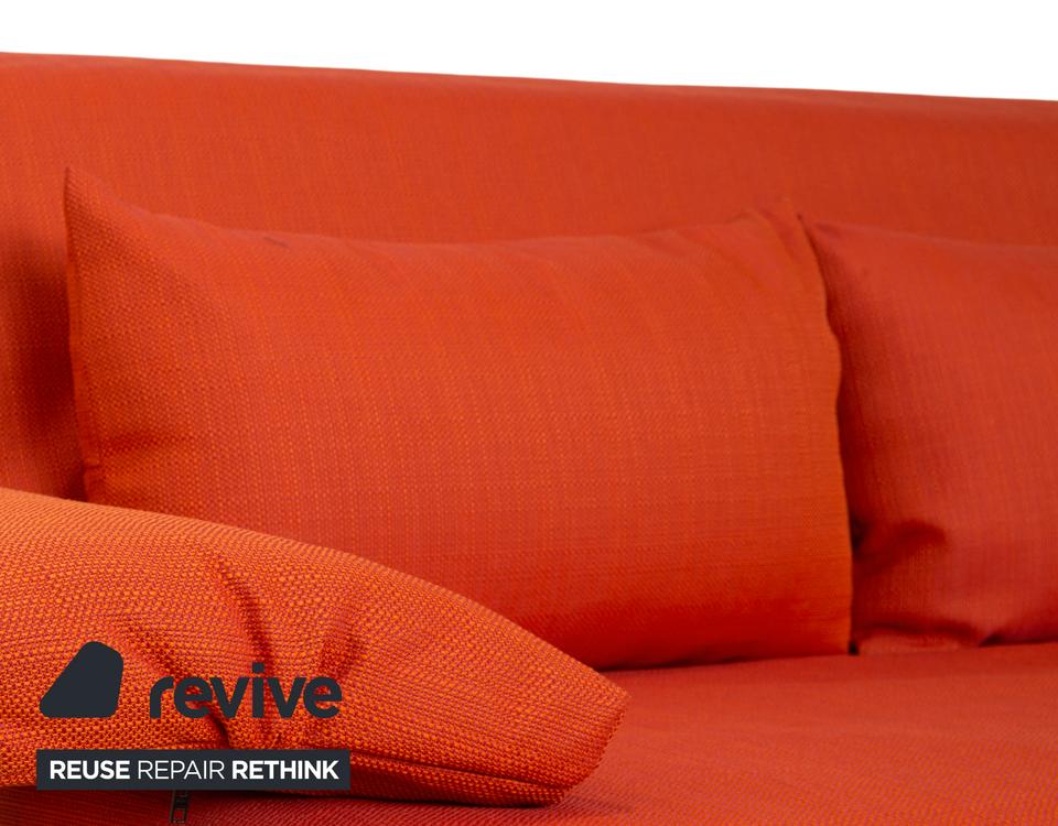 Ligne Roset Multy Dreisitzer Stoff Orange Neubezug manuelle ✨ – Bild 5