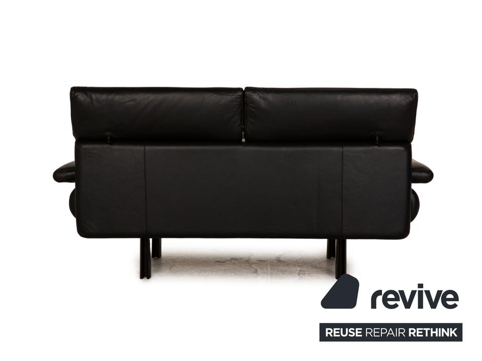 B&B Italia Alanda Leder Zweisitzer Schwarz Sofa Couch manuelle ✨ – Bild 8