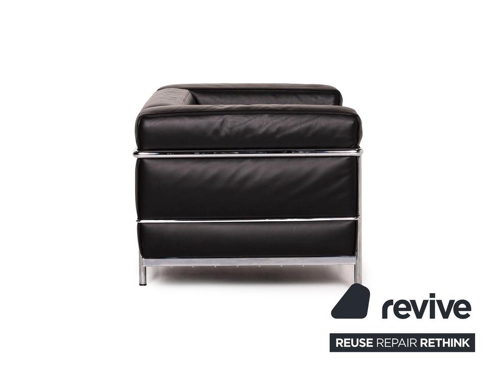 Cassina Le Corbusier LC 3 Leder Sessel Schwarz #14713 ✨ – Bild 7