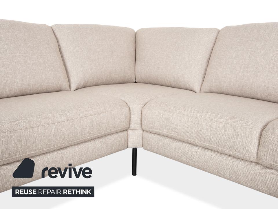 Contur Enna Stoff Ecksofa Beige Sofa Couch – Bild 3