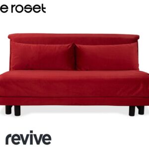 Ligne Roset Multy Dreisitzer Stoff Rot Gestell Schwarz manuelle ✨