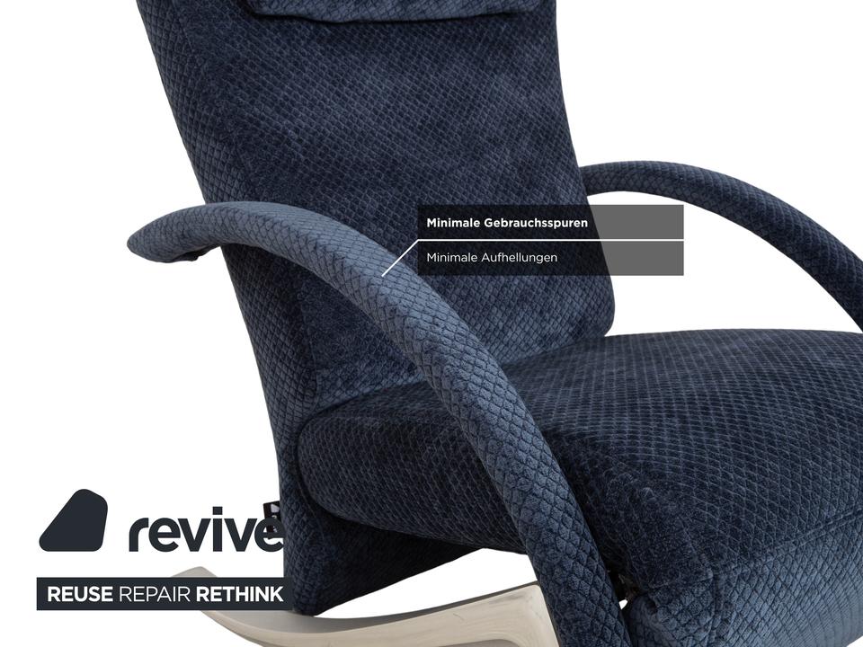 Rolf Benz 3100 Stoff Sessel Blau Neubezug manuelle Funktion ✨ – Bild 9