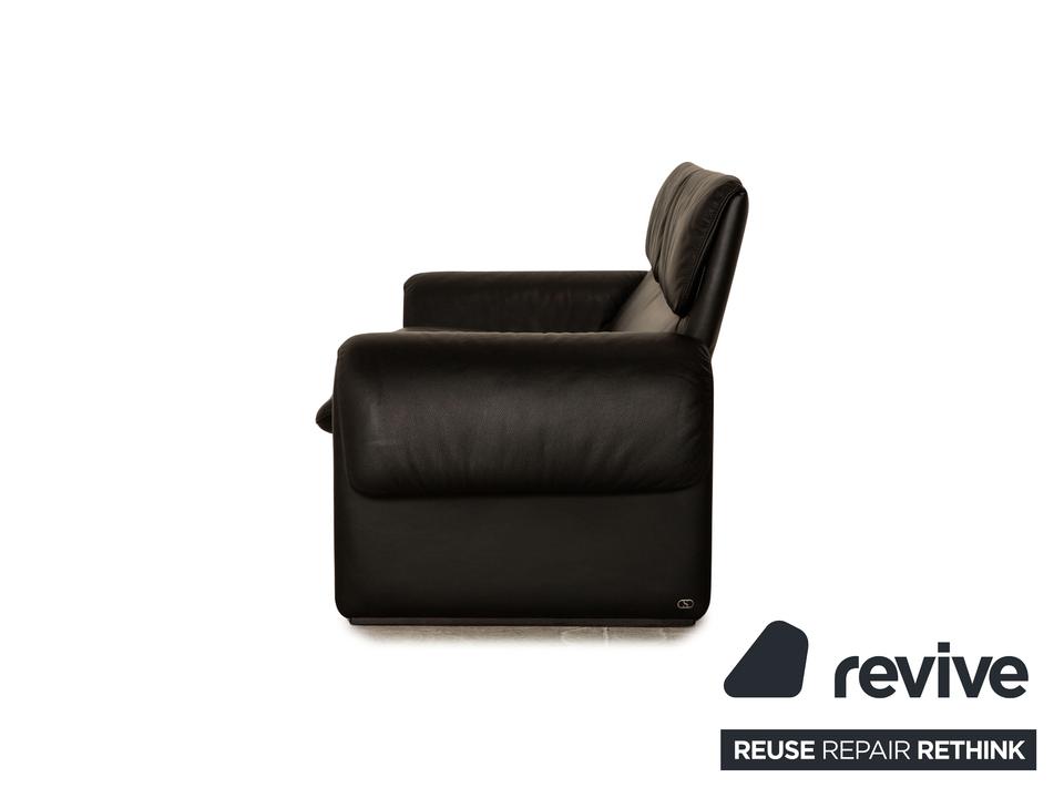 de Sede DS-2011 Leder Zweisitzer Schwarz Sofa Couch ✨ – Bild 9
