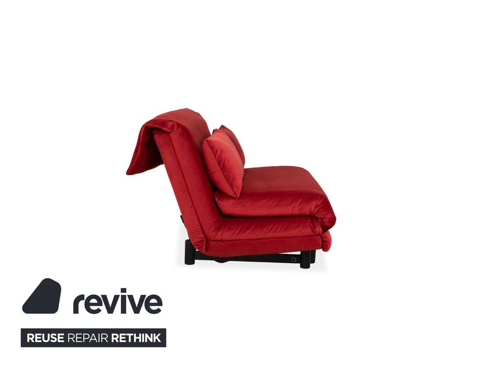 Ligne Roset Multy Stoff Rot manuelle Schlaffunktion Sofa Couch ✨ – Bild 10