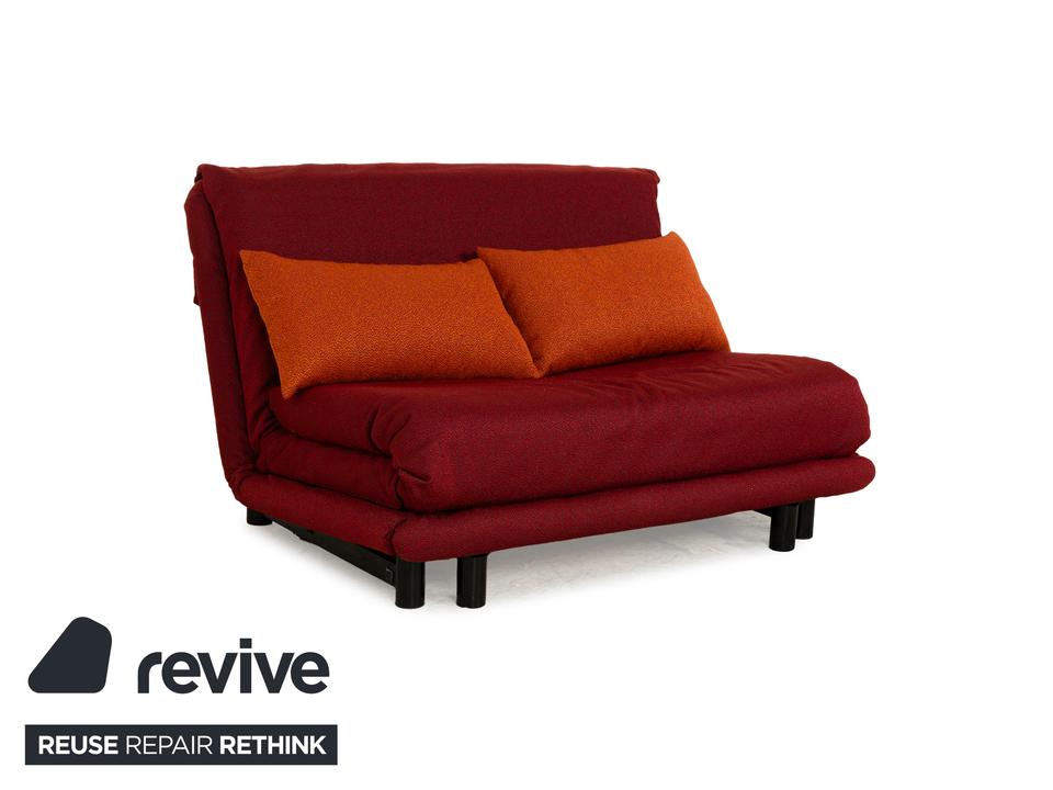 Ligne Roset Multy Stoff Zweisitzer Rot Orange Schlaffunktion ✨ – Bild 3