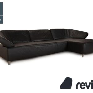 Ewald Schillig Butterfly Leder Ecksofa Schwarz Recamiere Rechts ✨