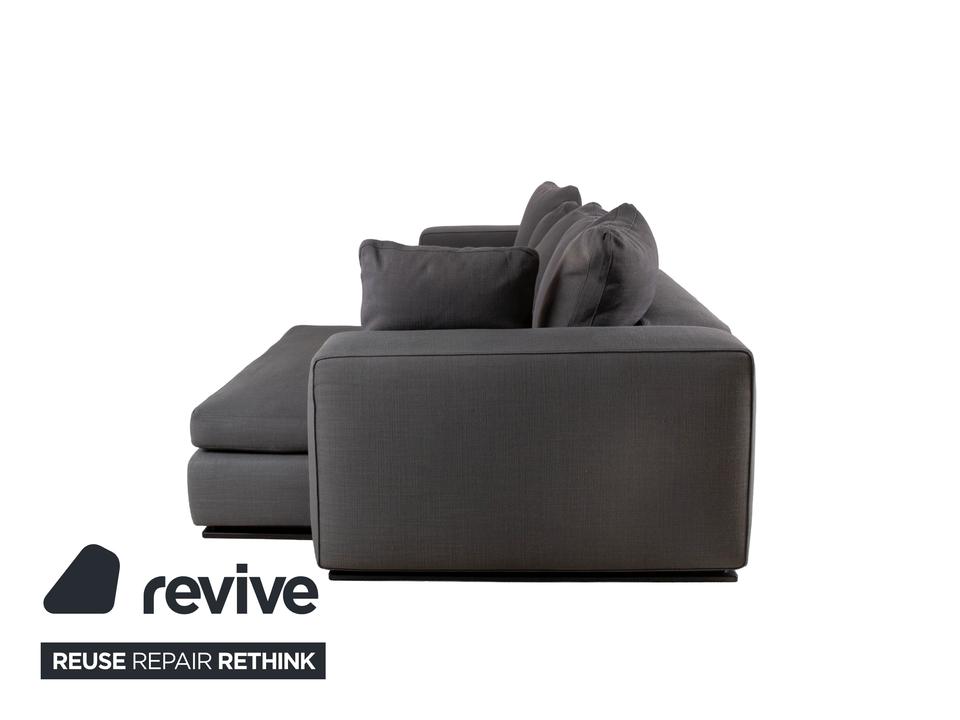 Minotti Stoff Ecksofa Grau Sofa Couch – Bild 10