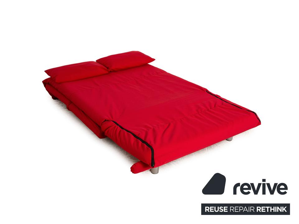 ligne roset Multy Stoff Schlafsofa Rot Zweisitzer Sofa Funktion ✨ – Bild 3