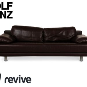 Rolf Benz 355 Leder Dreisitzer Braun manuelle Funktion Sofa Couch