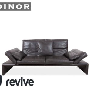 Koinor Raoul Leder Dreisitzer Braun Sofa Couch