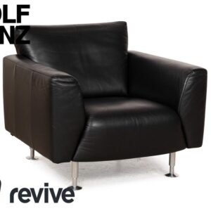 Rolf Benz 250 Leder Sessel Schwarz ✨