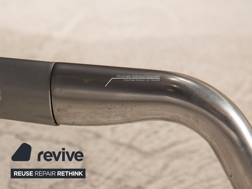 ligne roset Smala Leder Sofa Schwarz Dreisitzer Couch Funktion ✨ – Bild 5