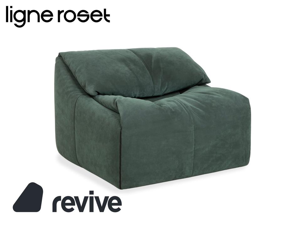 ligne roset Plumy Stoff Sessel Grün Salbei manuelle Funktion