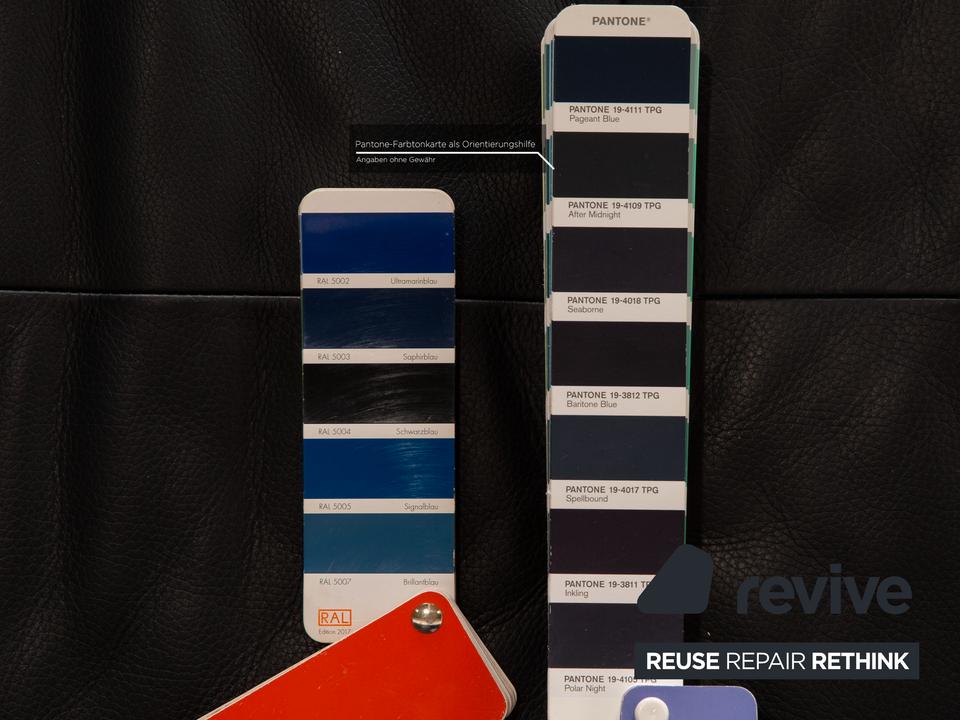 Rolf Benz BMP 418 Leder Zweisitzer Blau Dunkelblau Sofa Couch ✨ – Bild 5