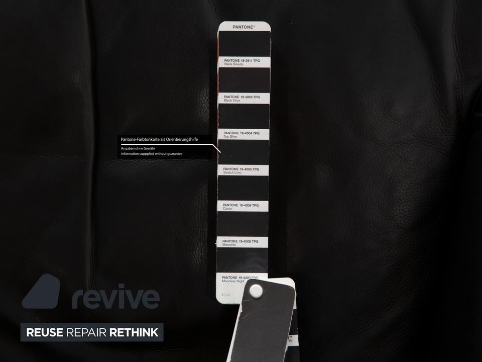 Rolf Benz 6500 Leder Sessel Schwarz manuelle Funktion ✨ – Bild 4