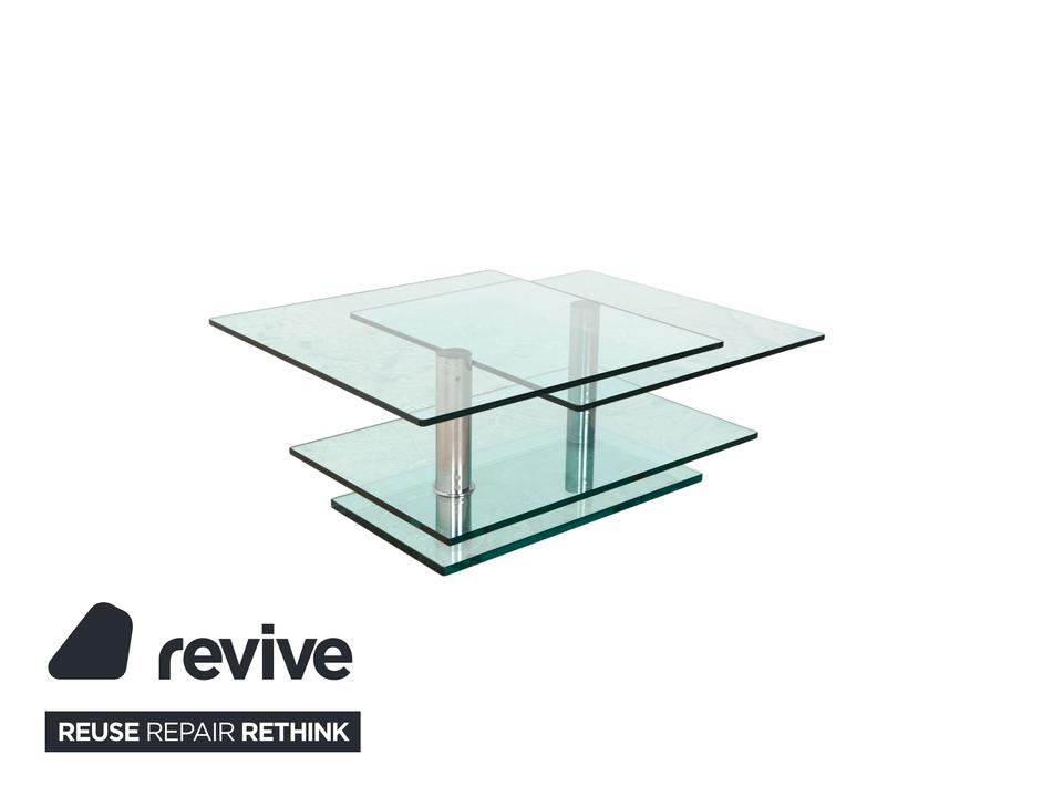 Ronald Schmitt K500 Glas Couchtisch Silber manuelle Funktion – Bild 3