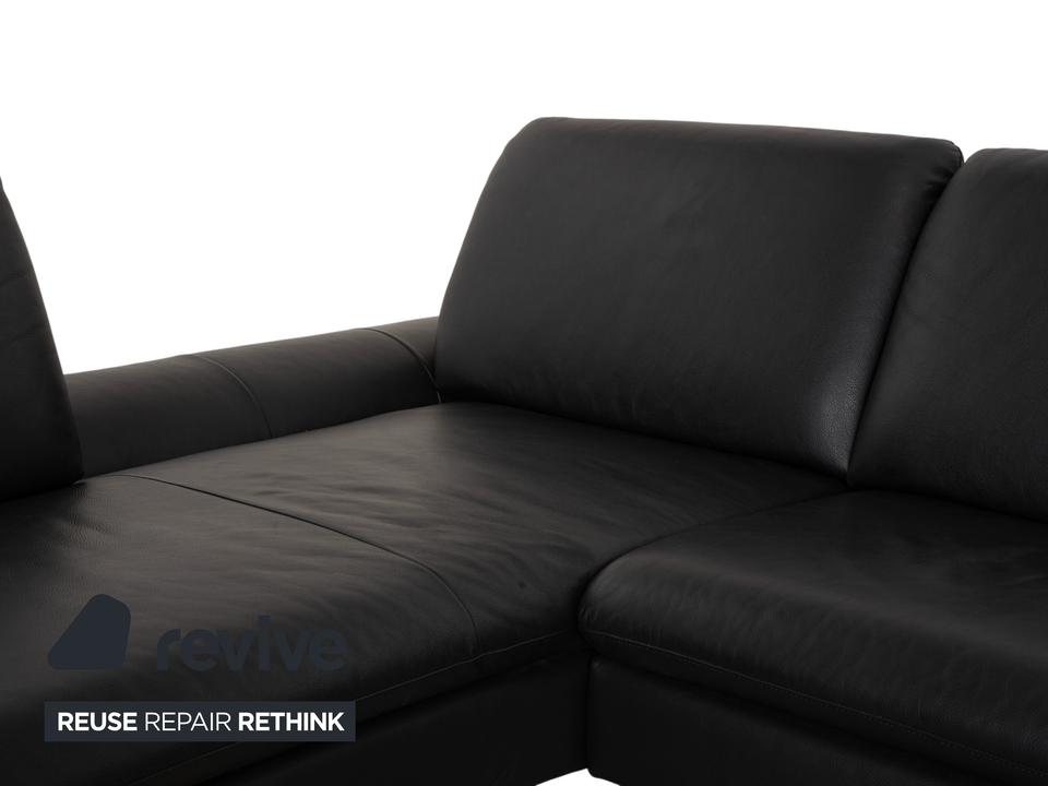 Willi Schillig Loop Leder Ecksofa Schwarz Anthrazit Sofa Couch – Bild 7