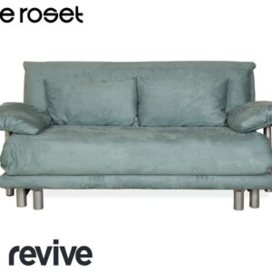 Ligne Roset Multy Stoff Dreisitzer Hellblau Grau Schlaffunktion ✨