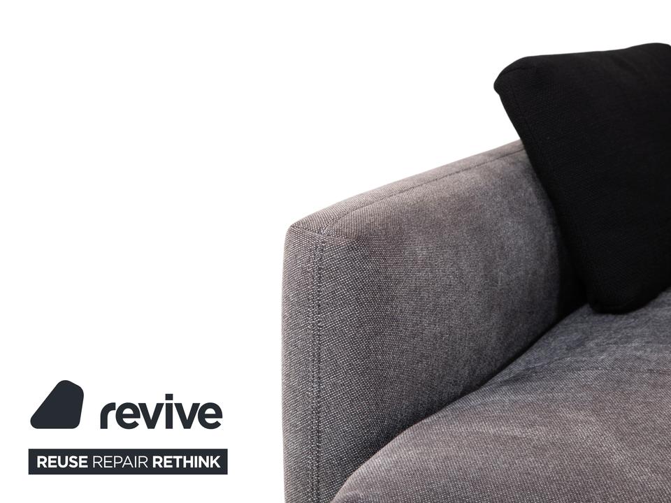Rolf Benz Nuvola Stoff Ecksofa Grau Anthrazit Sofa Couch – Bild 5