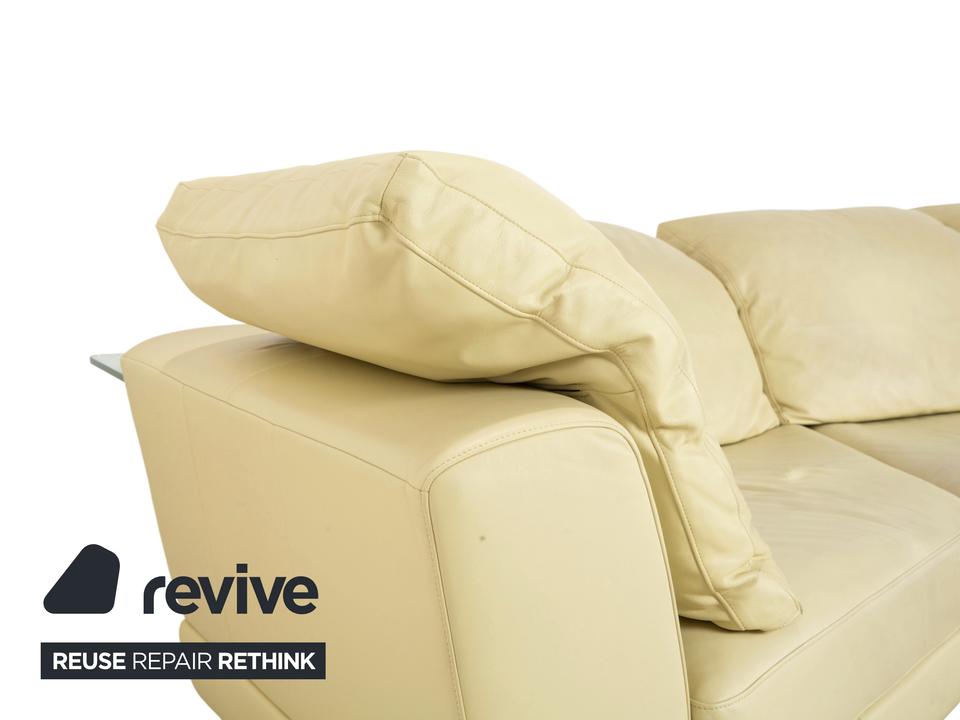 Rolf Benz 3000 Leder Viersitzer Pistazie Grün Sofa Couch – Bild 8