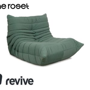 Ligne Roset Stoff Togo Sessel Grün Mint Neubezug ✨