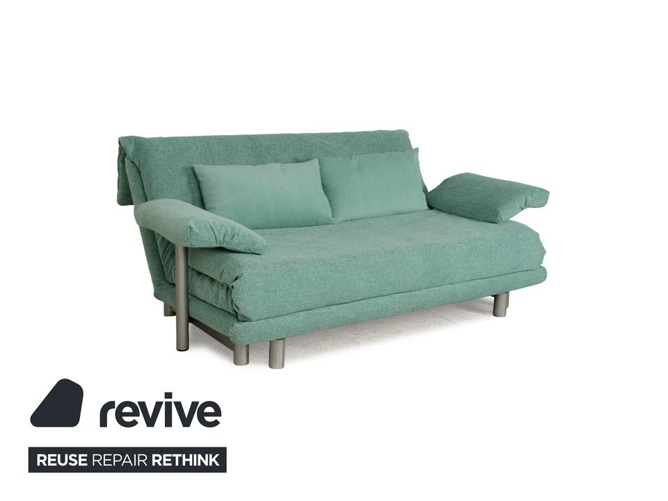 Ligne Roset Multy Stoff Dreisitzer Türkis Grün Sofa Couch ✨ – Bild 4