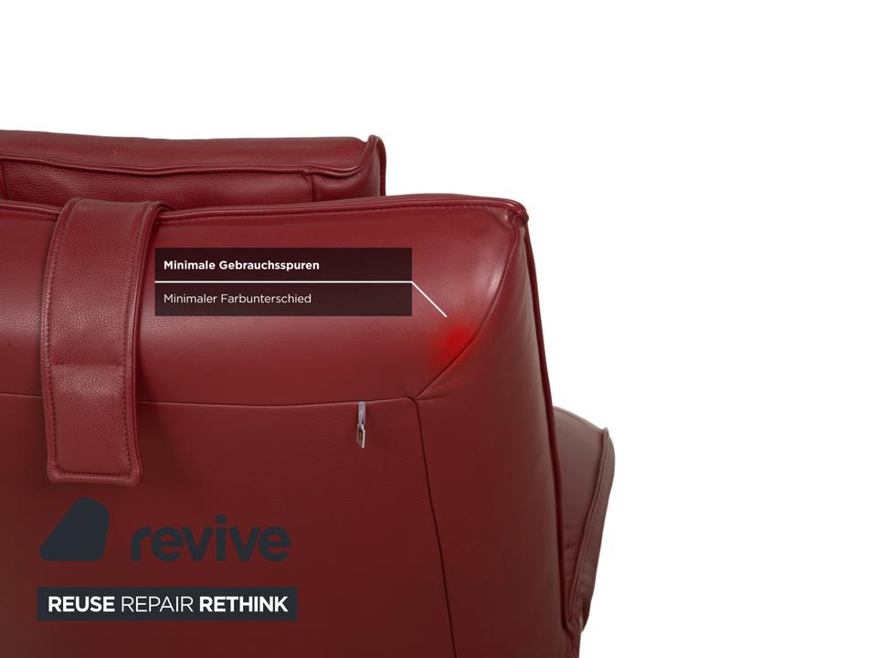 Koinor Jonas Leder Liege Rot elektrische Funktion Akku – Bild 8