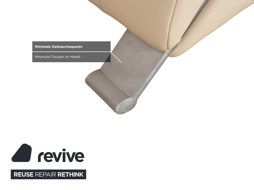 Rolf Benz 322 Leder Zweisitzer Creme Beige Sofa Couch – Bild 9