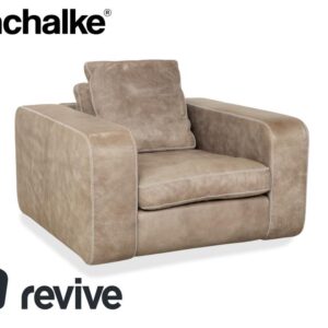Machalke Valentino Leder Anilinleder Sessel Grau