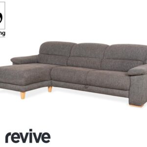 Musterring Stoff Ecksofa Grau manuelle Funktion Sofa Couch