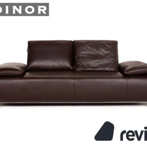 Koinor Volare Leder Sofa Braun Dunkelbraun Zweisitzer Funktion ✨