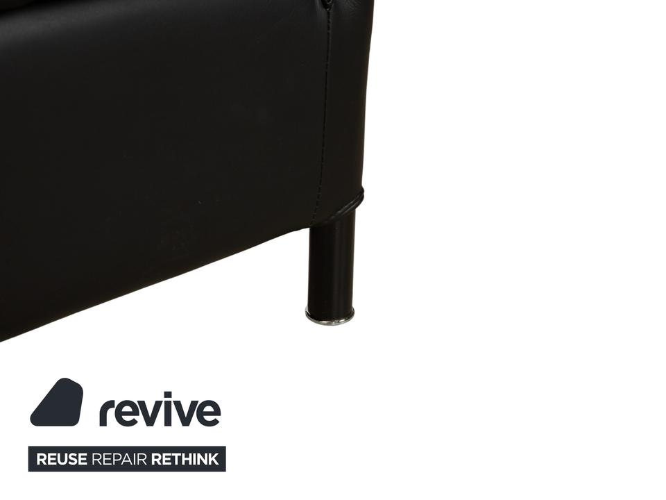 Wittmann Aura Leder 2x Sessel Schwarz – Bild 7
