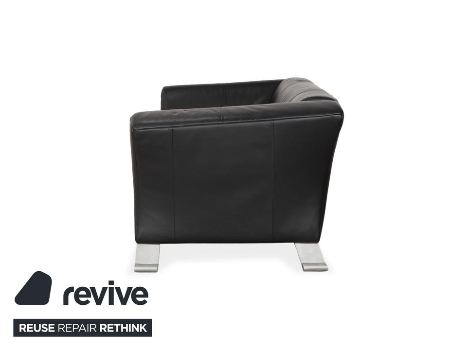 Rolf Benz 322 Leder Zweisitzer Schwarz Sofa Couch – Bild 11