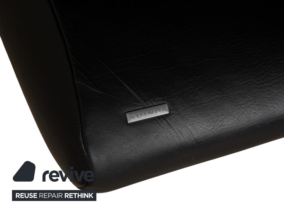 Koinor Rossini Zweisitzer Leder Sofa Schwarz manuelle Funktion – Bild 10
