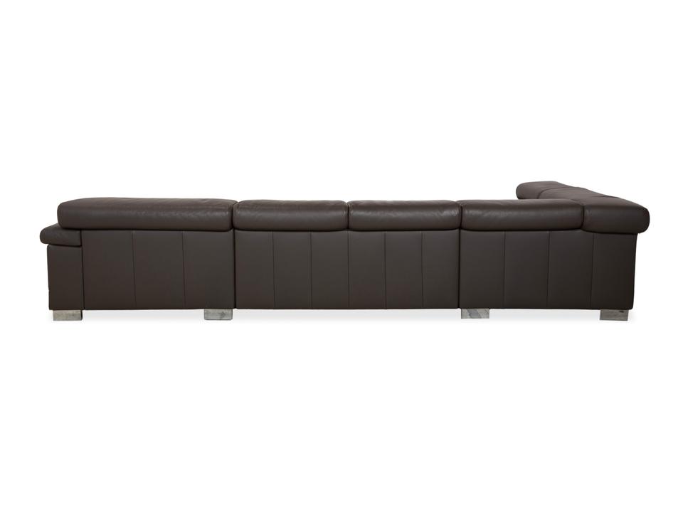 Ewald Schillig Courage Leder Ecksofa Braun Recamiere Links Sofa – Bild 16
