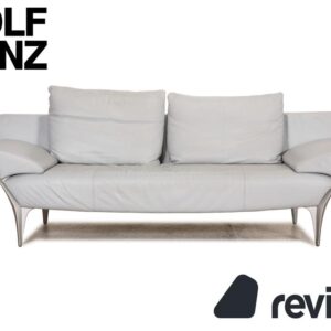 Rolf Benz 1600 Leder Dreisitzer Blau Grau Sofa Couch Funktion ✨