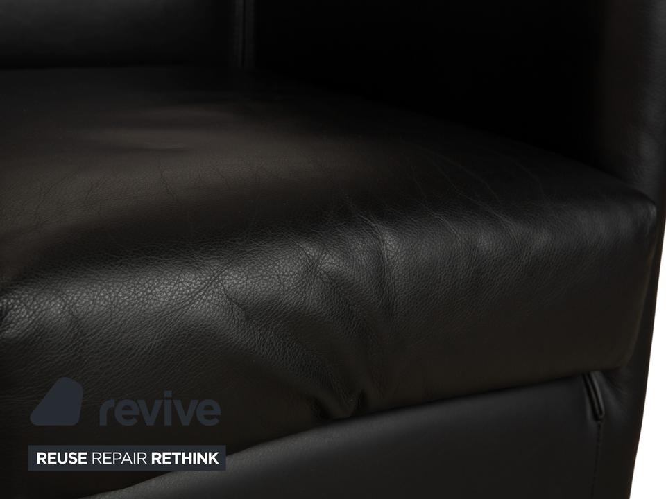 Wittmann Aura Leder 2x Sessel Schwarz – Bild 4