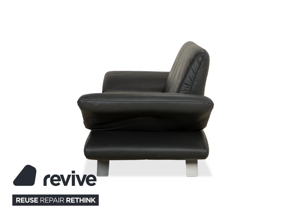 Koinor Rossini Leder Zweisitzer Dunkelgrau manuelle Funktion – Bild 12